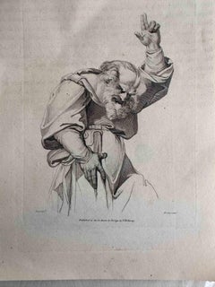 An Old Prophet Preaching - Etching - Late 18th century