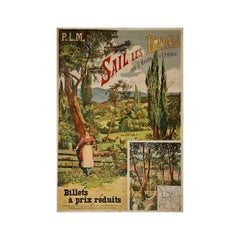 Originalplakat PLM für die Thermalstation von Sail les Bains – Eisenbahn, 1895