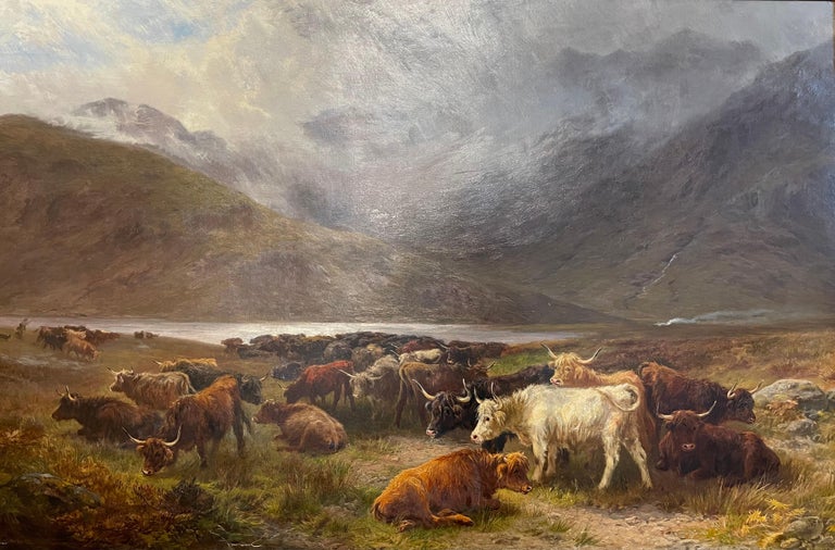 Collecting the Cattle - Painting by Henry Garland