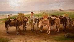 Oil Painting by Henry Garland "The Donkey Ride, Littlehampton"