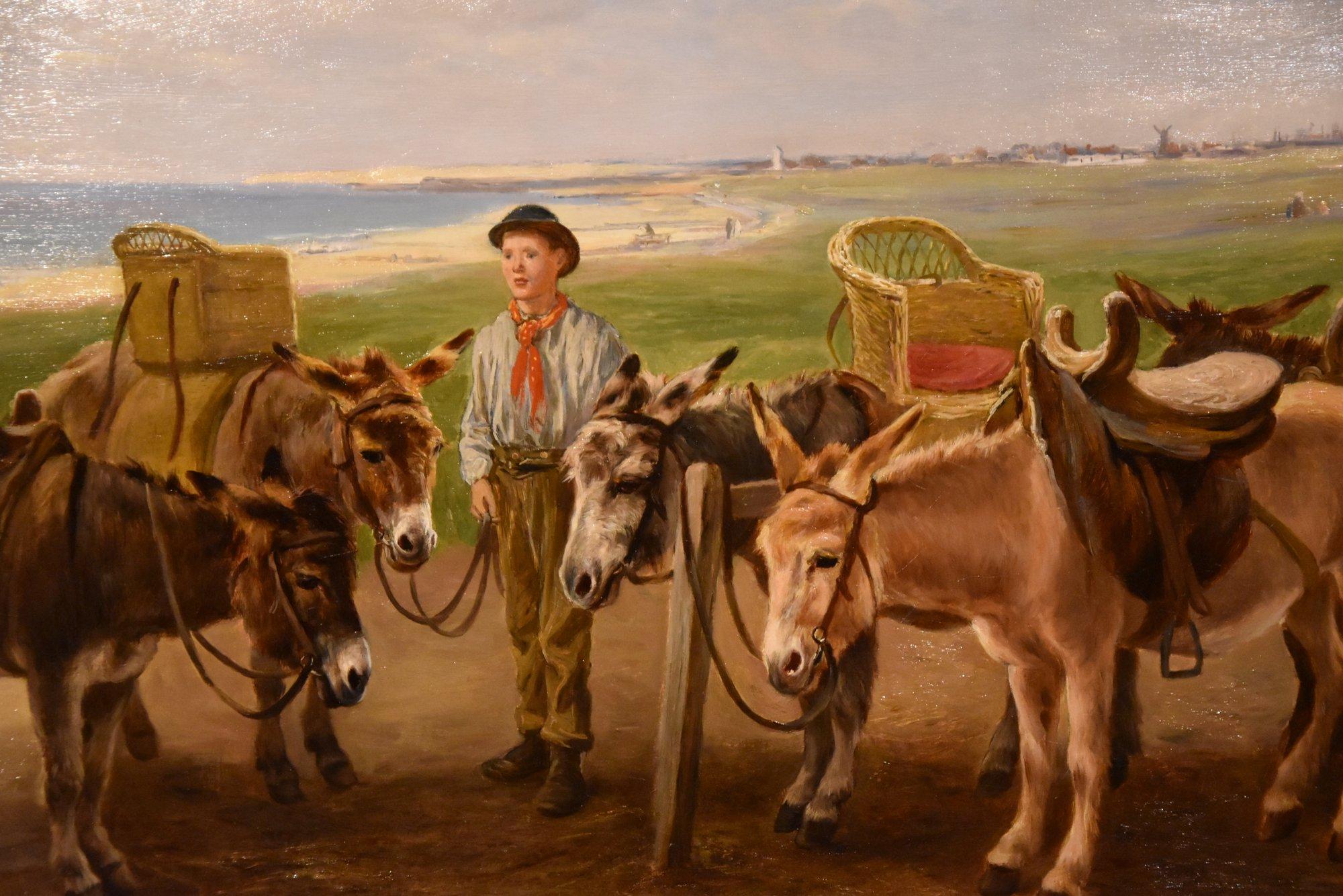 donkey oil painting