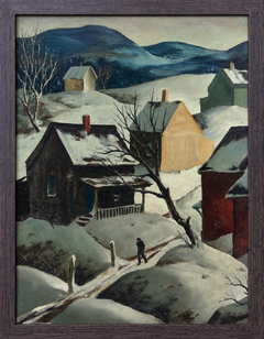 Henry Gasser American Scene Realism Regionalism Mid-20th Century Modern WPA
