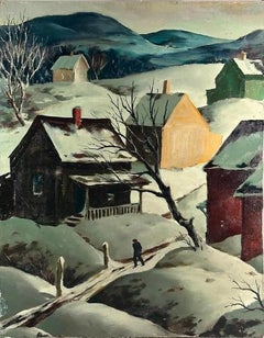 Henry Gasser American Scene Realism Regionalism Mid-20th Century Modern WPA