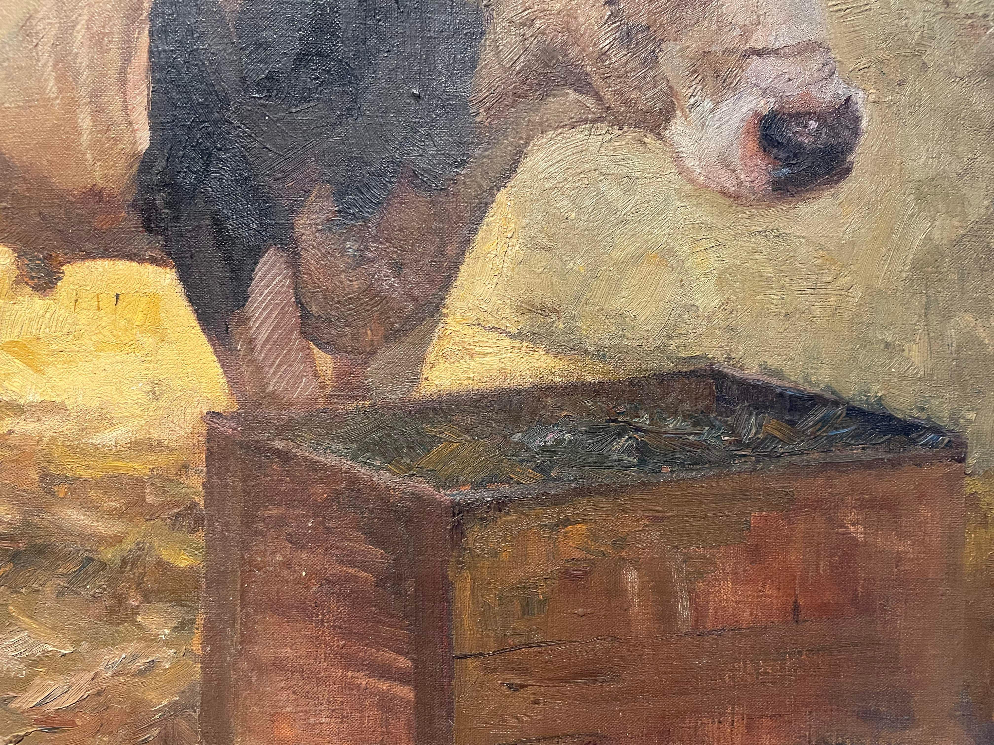 Cattle Series Study, Early 20th Century Bovine/Cow, Cleveland School artist For Sale 4