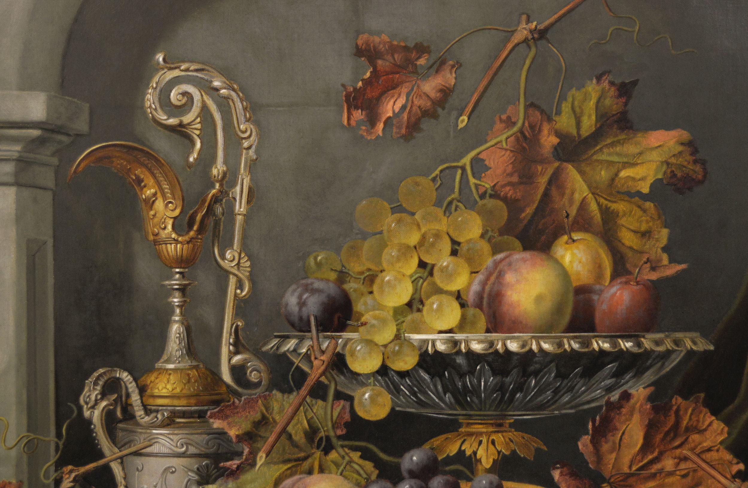 Henry George Todd
britisch, (1847-1898)
Die Herbstfantasie
Öl auf Leinwand, signiert und datiert 1897
Bildgröße: 31,25 Zoll x 25,5 Zoll 
Größe einschließlich Rahmen: 37,75 Zoll x 32 Zoll
Provenienz: Mandell's Gallery, Norwich

Ein wunderschönes