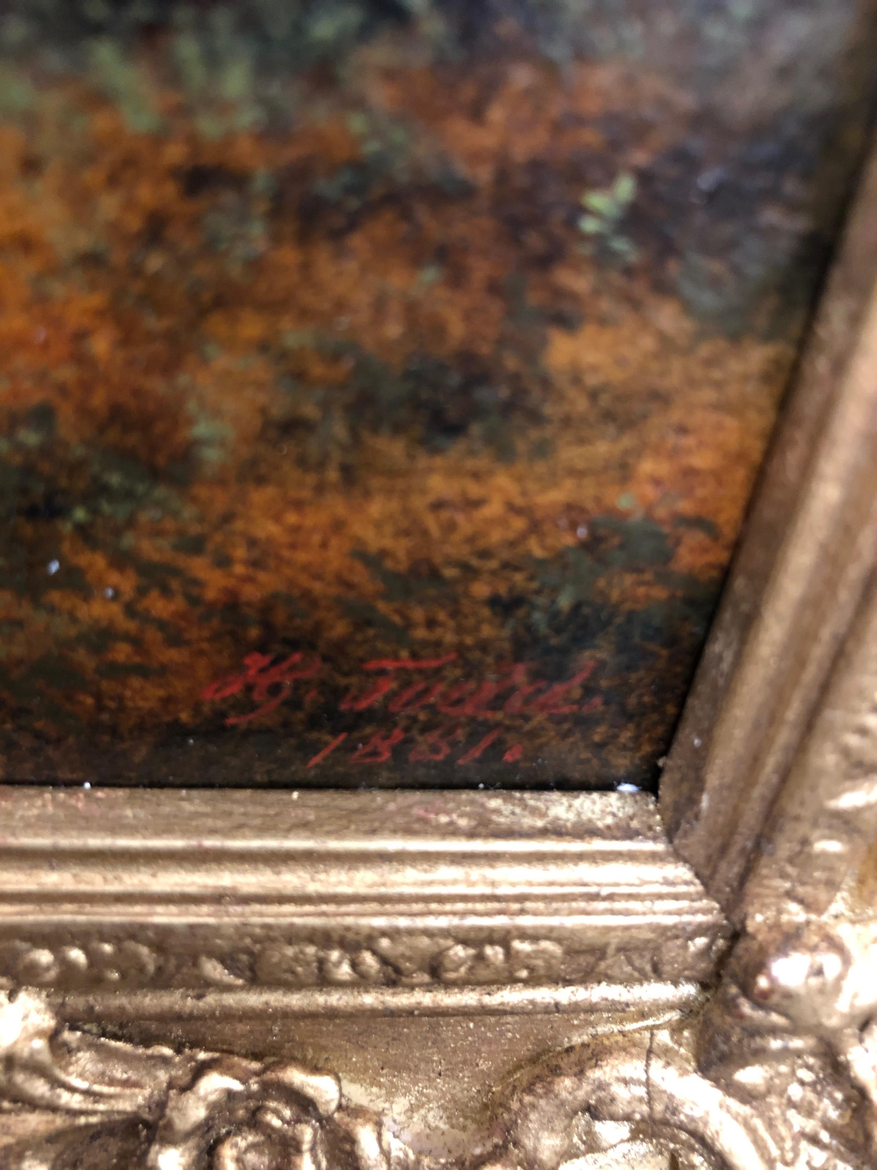 Still Lives With Grapes - A Pair Of Still Life Oil Paintings by H.G. Todd 4