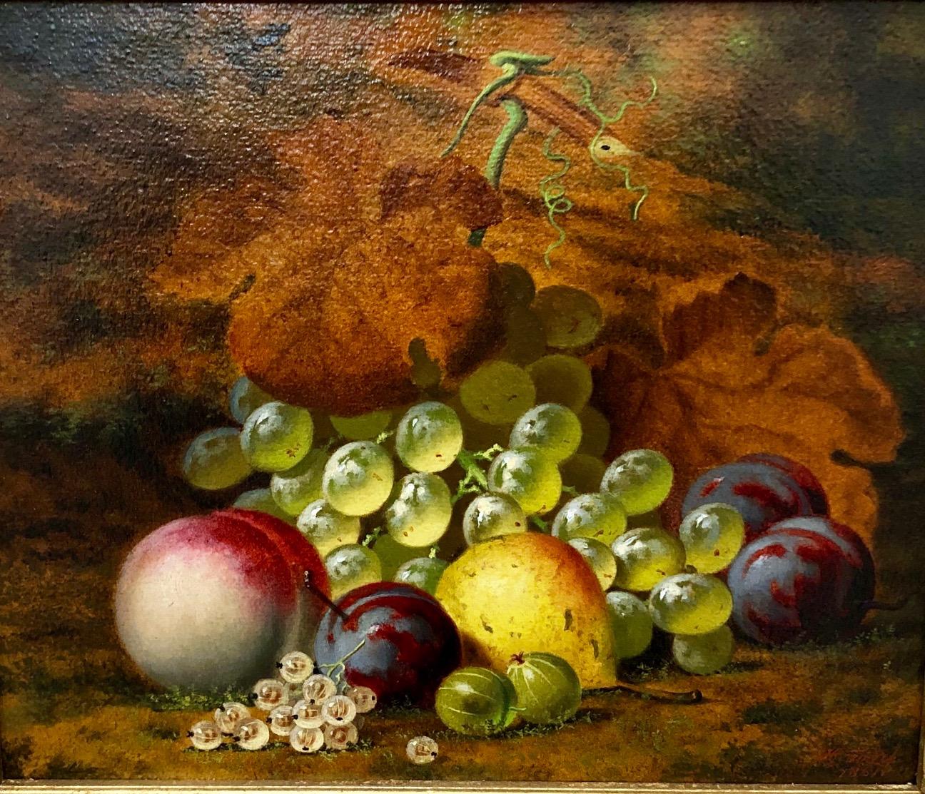 Still Lives With Grapes - A Pair Of Still Life Oil Paintings by H.G. Todd 7