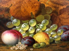 Still Lives With Grapes - A Pair Of Still Life Oil Paintings by H.G. Todd