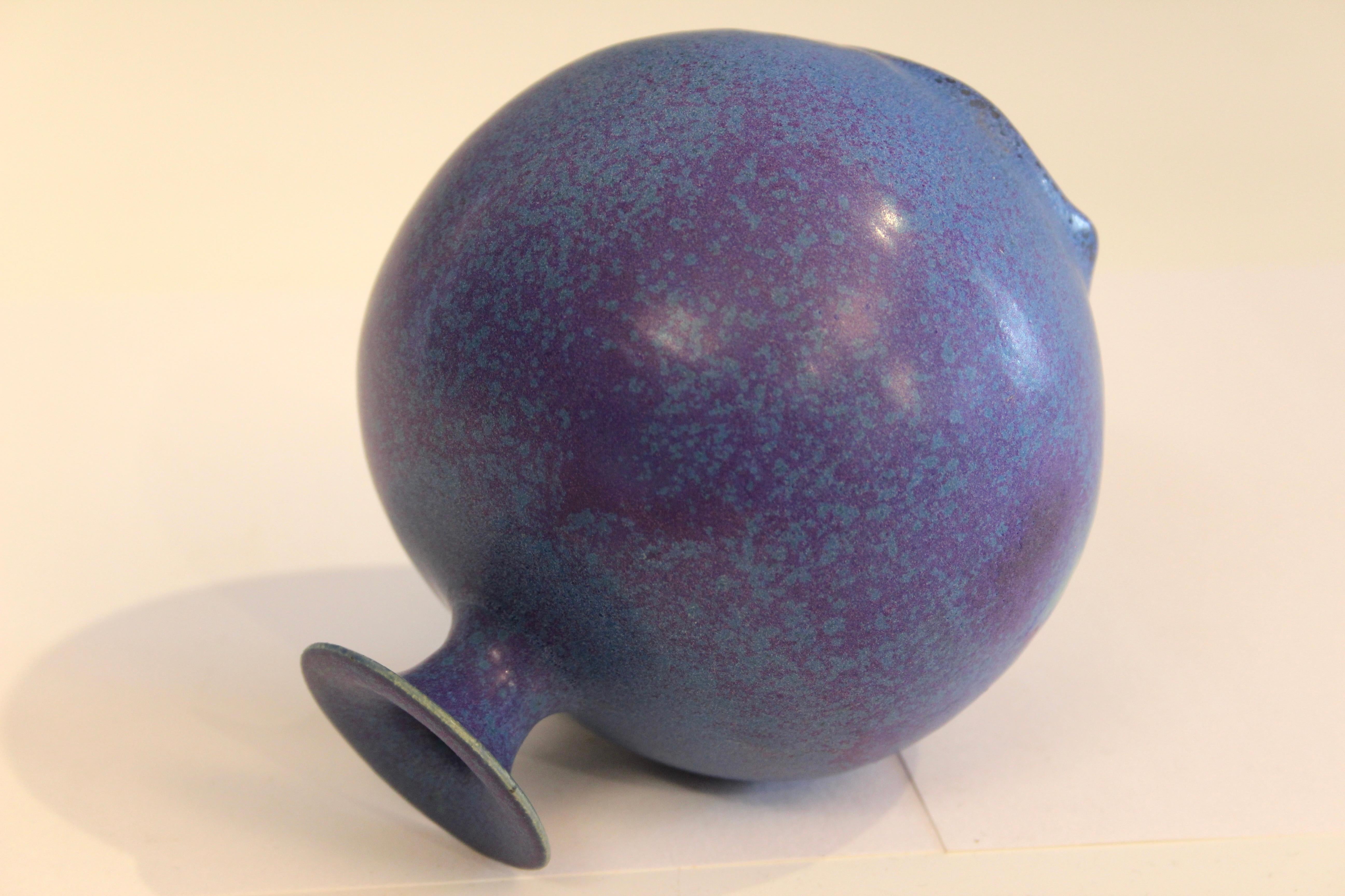 Henry Gernhardt Studio Pottery, Vintage-Vase, Bio, MCM Feelie Weed Pot, signiert (amerikanisch) im Angebot