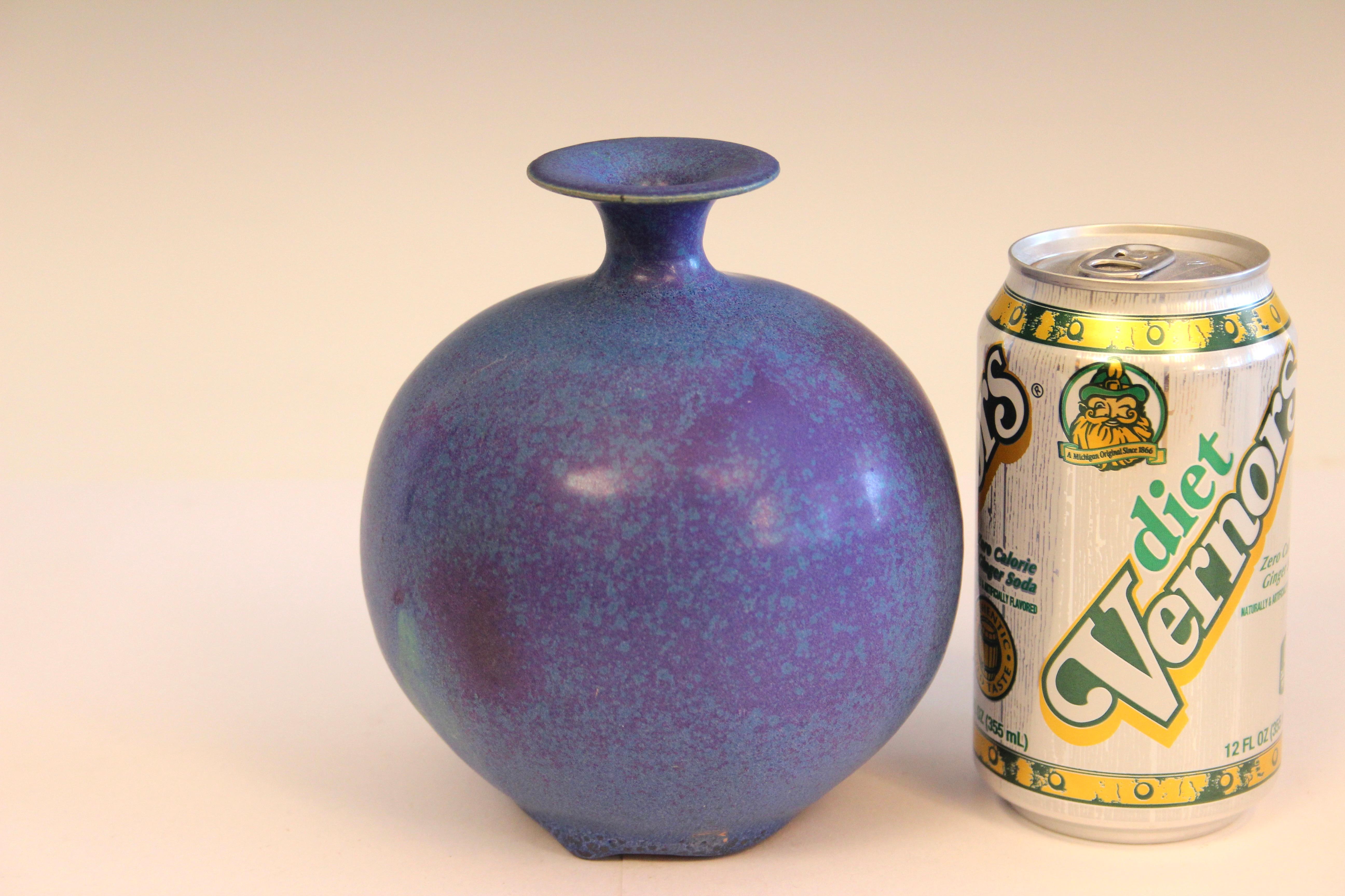 Henry Gernhardt Studio Pottery, Vintage-Vase, Bio, MCM Feelie Weed Pot, signiert (20. Jahrhundert) im Angebot