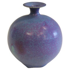 Henry Gernhardt Studio Pottery, vase vintage organique MCM Feelie Weed Pot signé