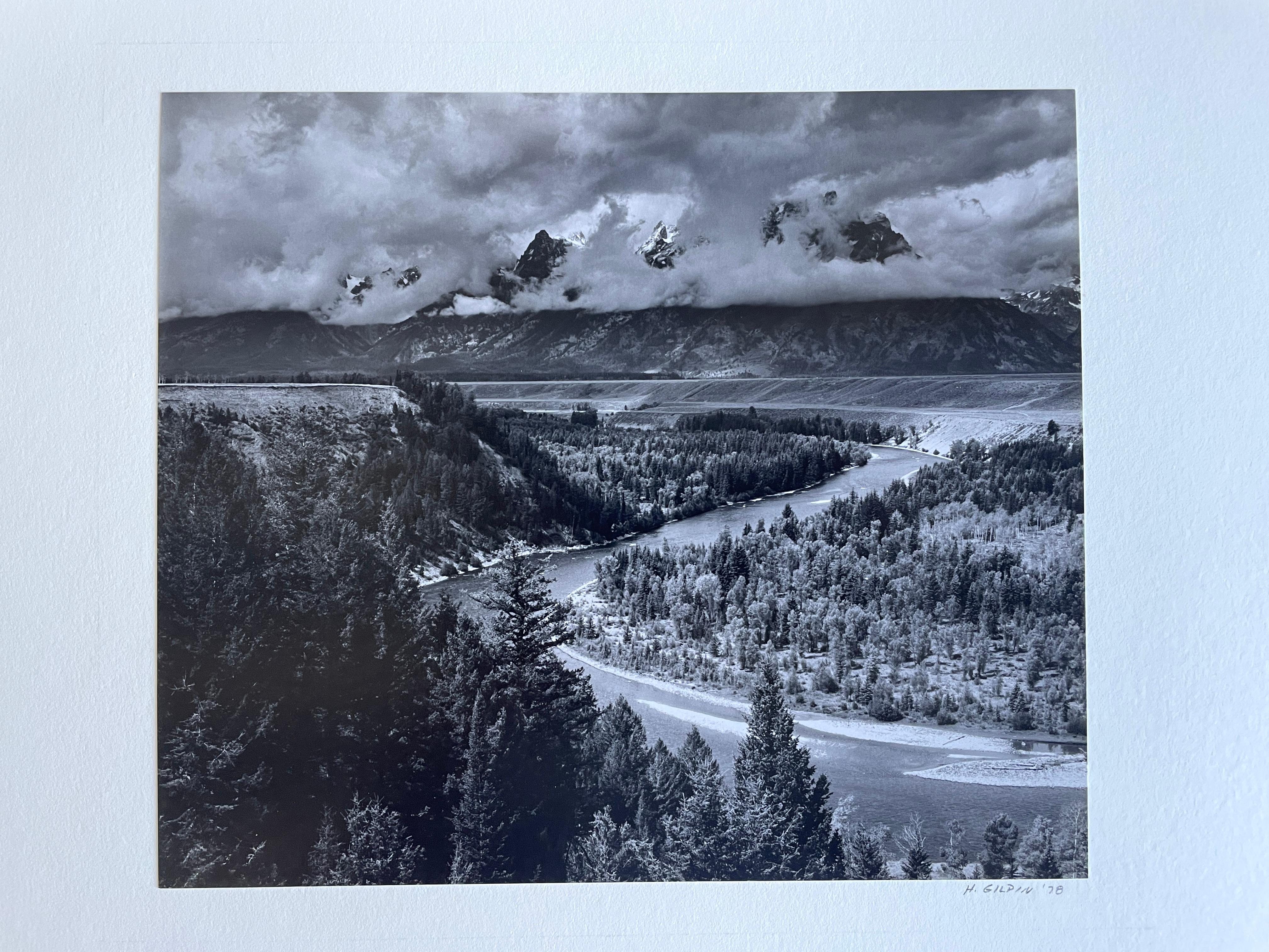 Henry Gilpin Black and White Photograph - Snake River, Tetons Wyoming