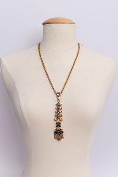 Henry Gilted Metal Pendant Necklace