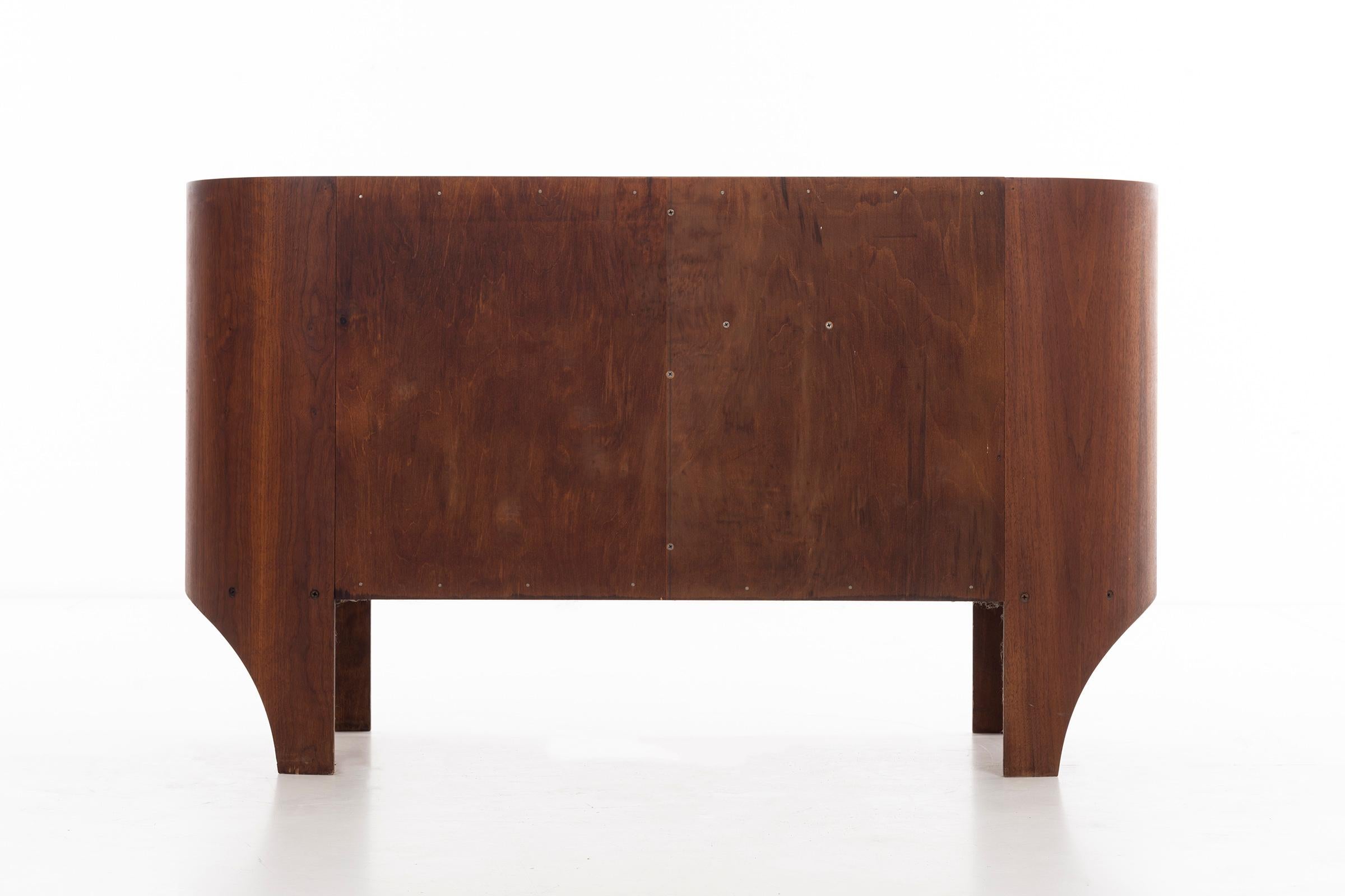 Mid-20th Century Henry Glass Credenza