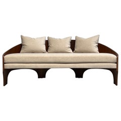 Henry Glass 'Intimate Island' Sofa in Walnut