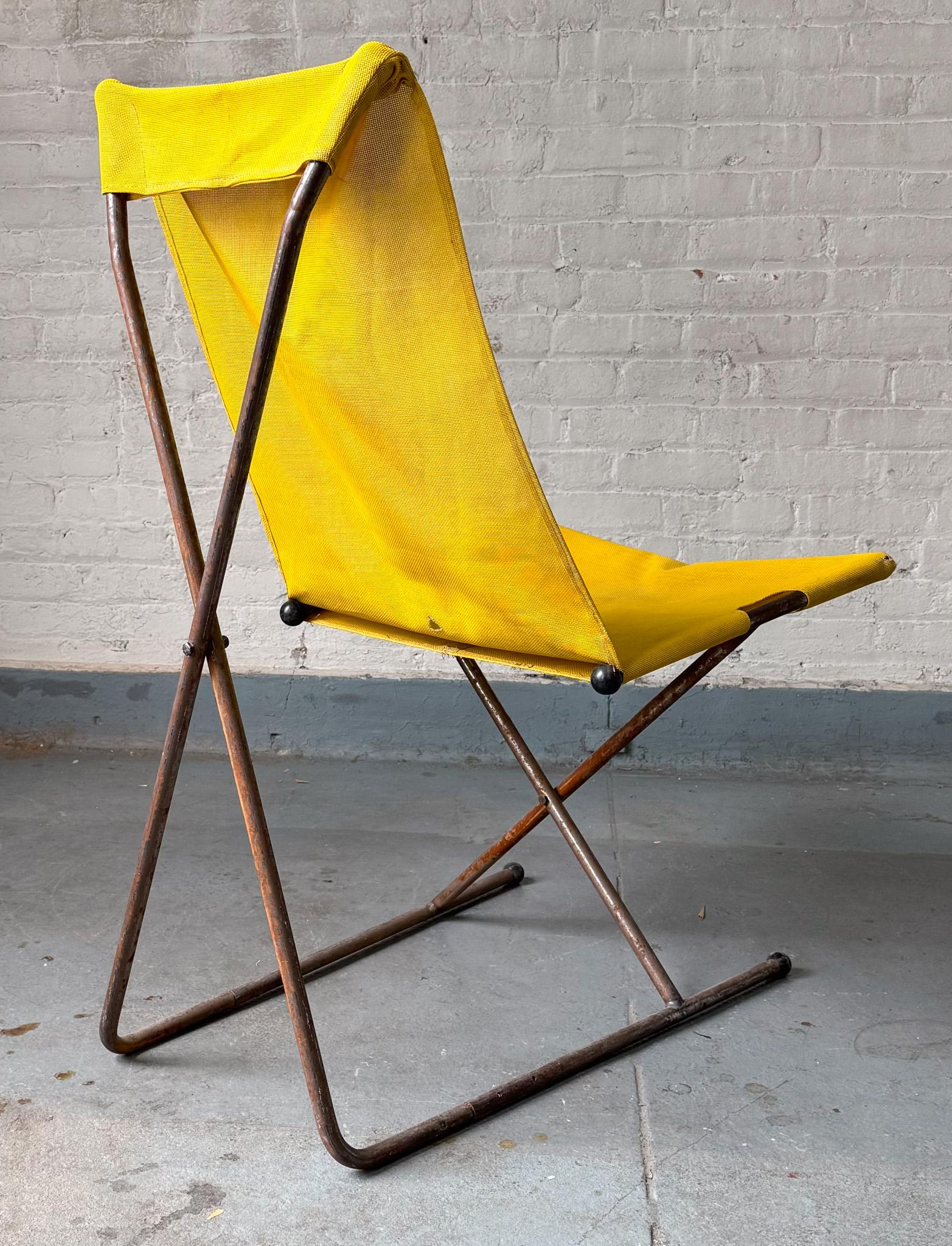 Henry Glass Prototipo di sedia a fionda Foldes in vendita 3