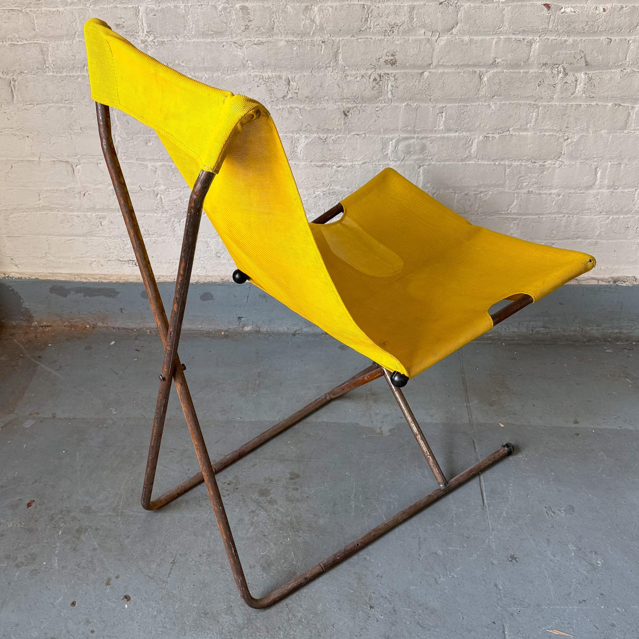 Henry Glass Prototipo di sedia a fionda Foldes in vendita 4