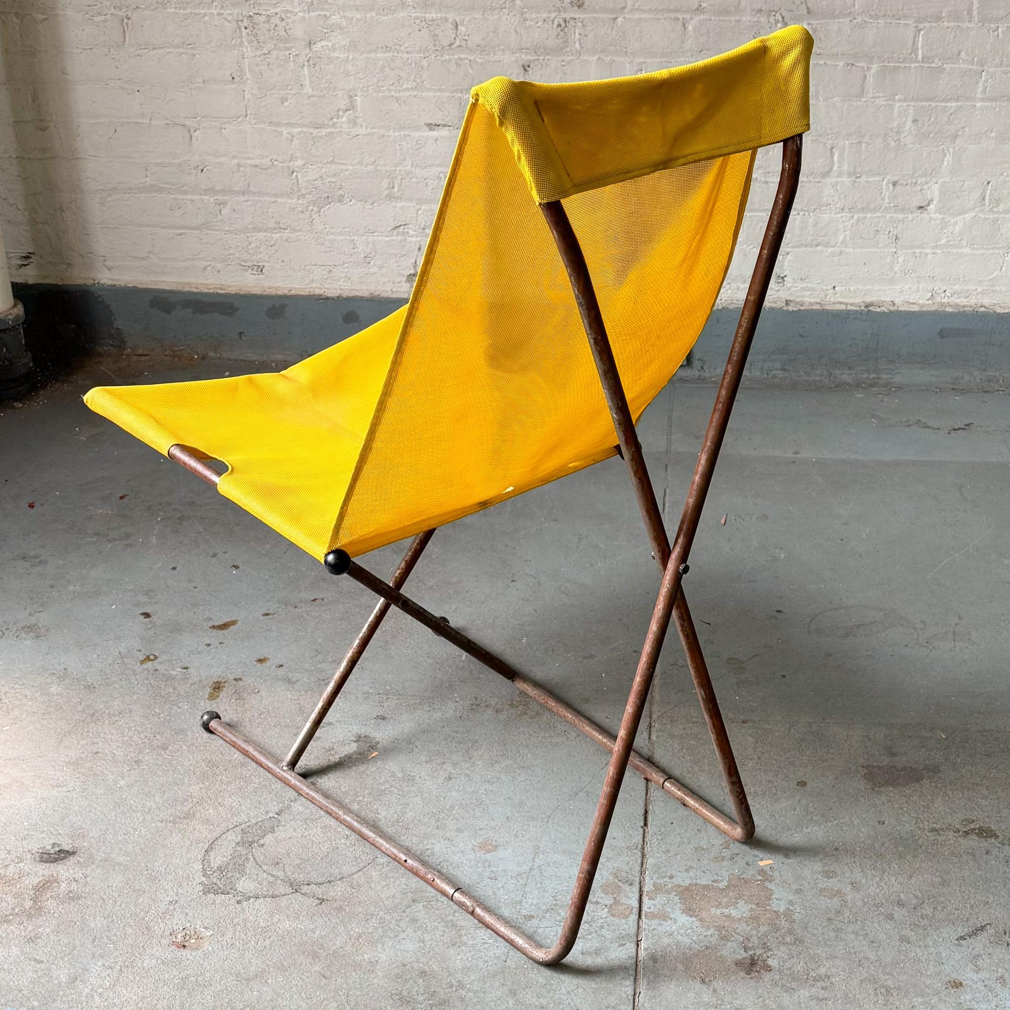 Henry Glass Prototipo di sedia a fionda Foldes In condizioni buone in vendita a New York, NY