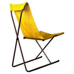 Henry Glass Prototype Folding Sling Chair