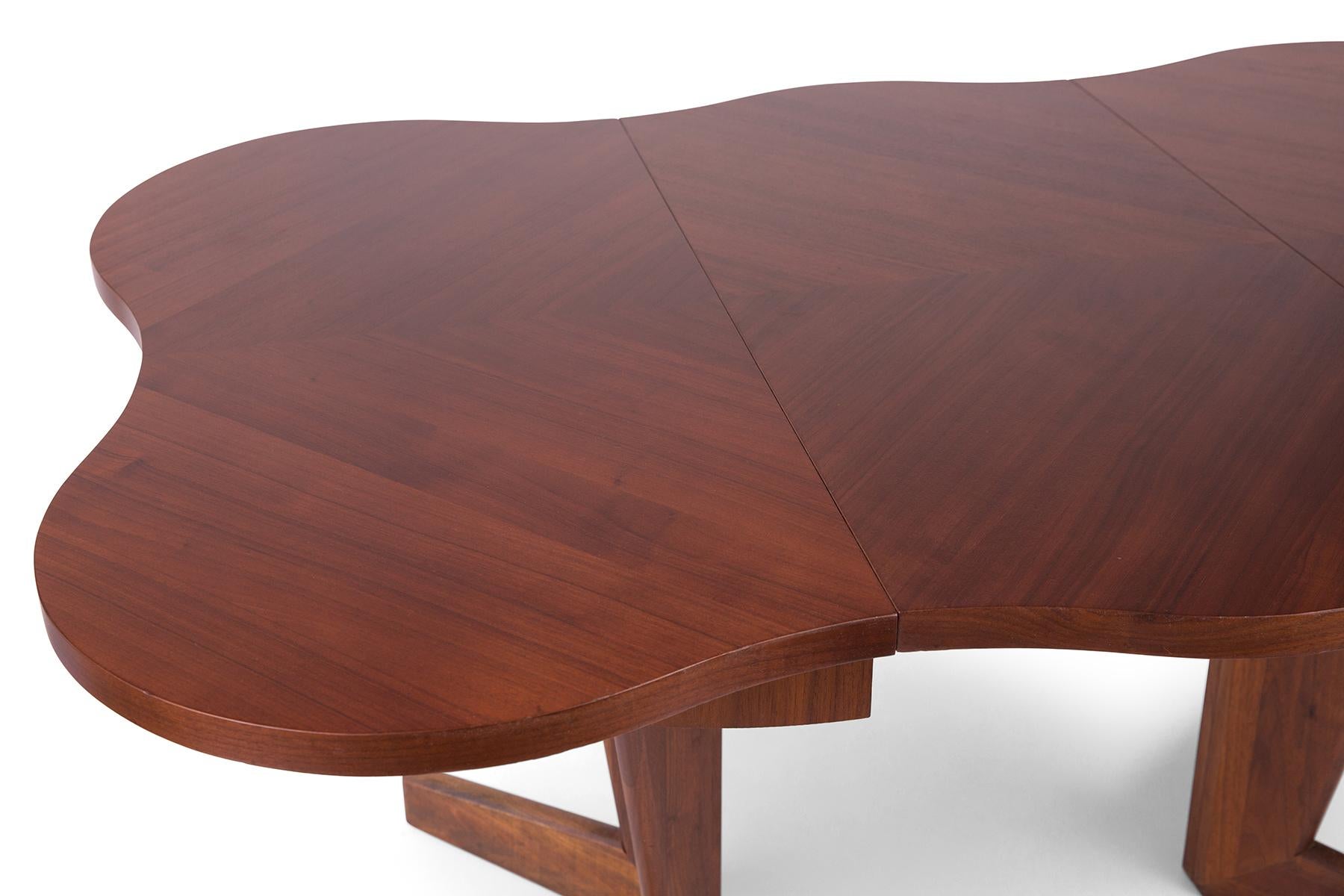 Henry Glass Walnut Extendable Dining Table 1