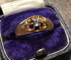 Henry Griffith and Sons 18 Carat Gold Vintage Solitaire Diamond Claw Set Ring