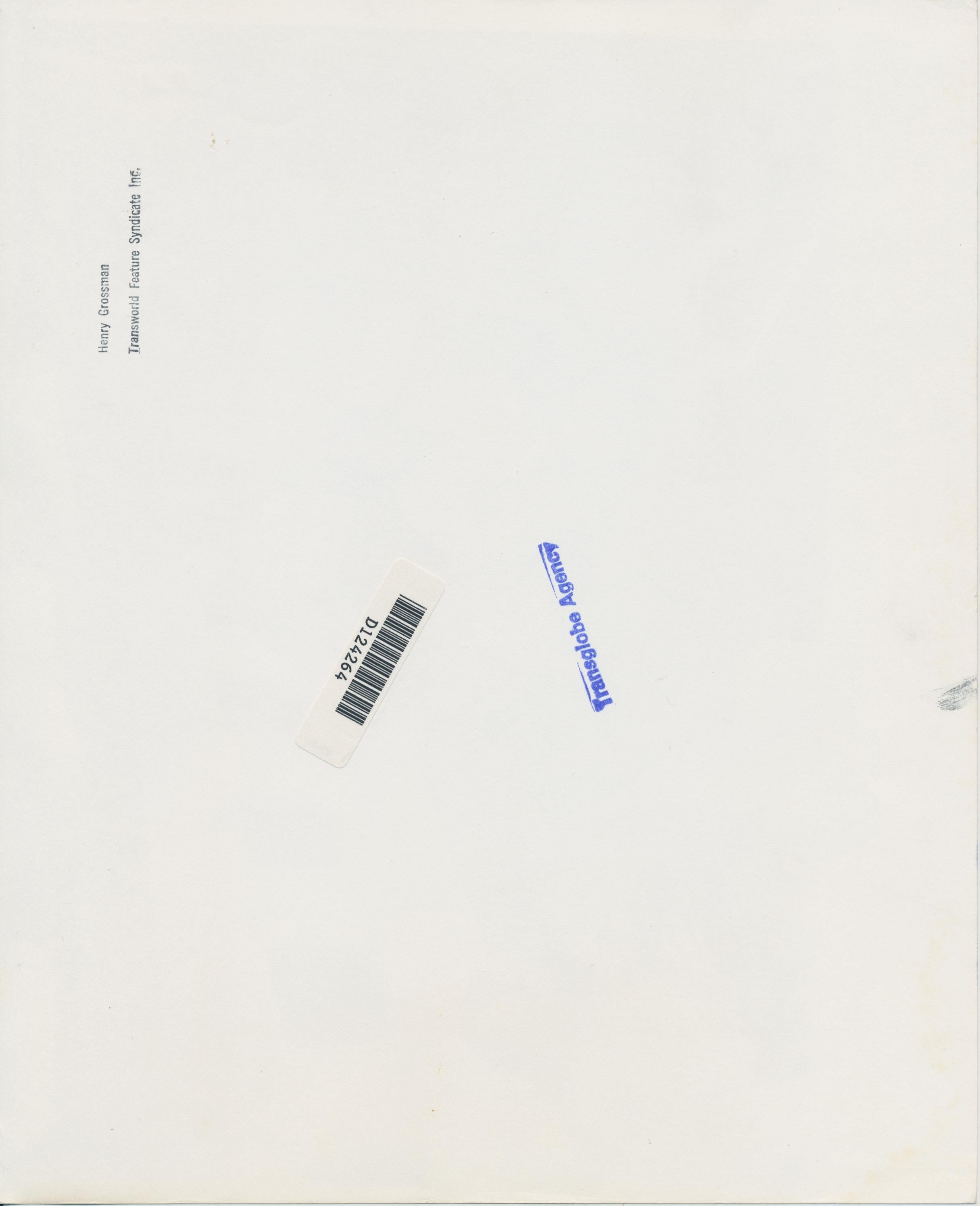 George Harrison, Aereo, Fotografia in bianco e nero, 20, 7 x 24, 5 cm - Photograph Moderno di Henry Grossman