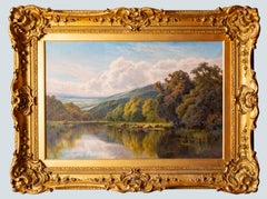 Un día de verano junto al lago, Henry H. Parker finales del siglo XIX Inglés