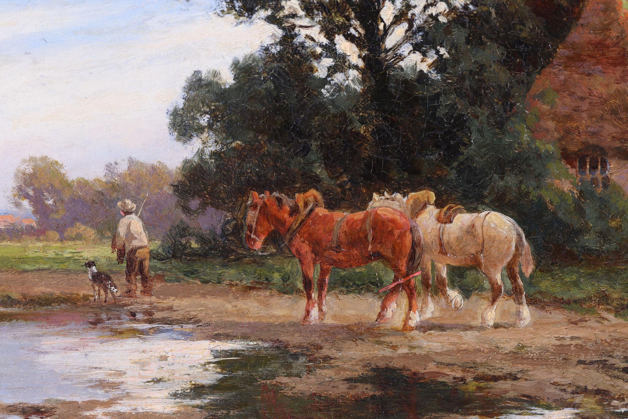 Auf dem Weg zur Arbeit (Viktorianisch), Painting, von Henry H Parker