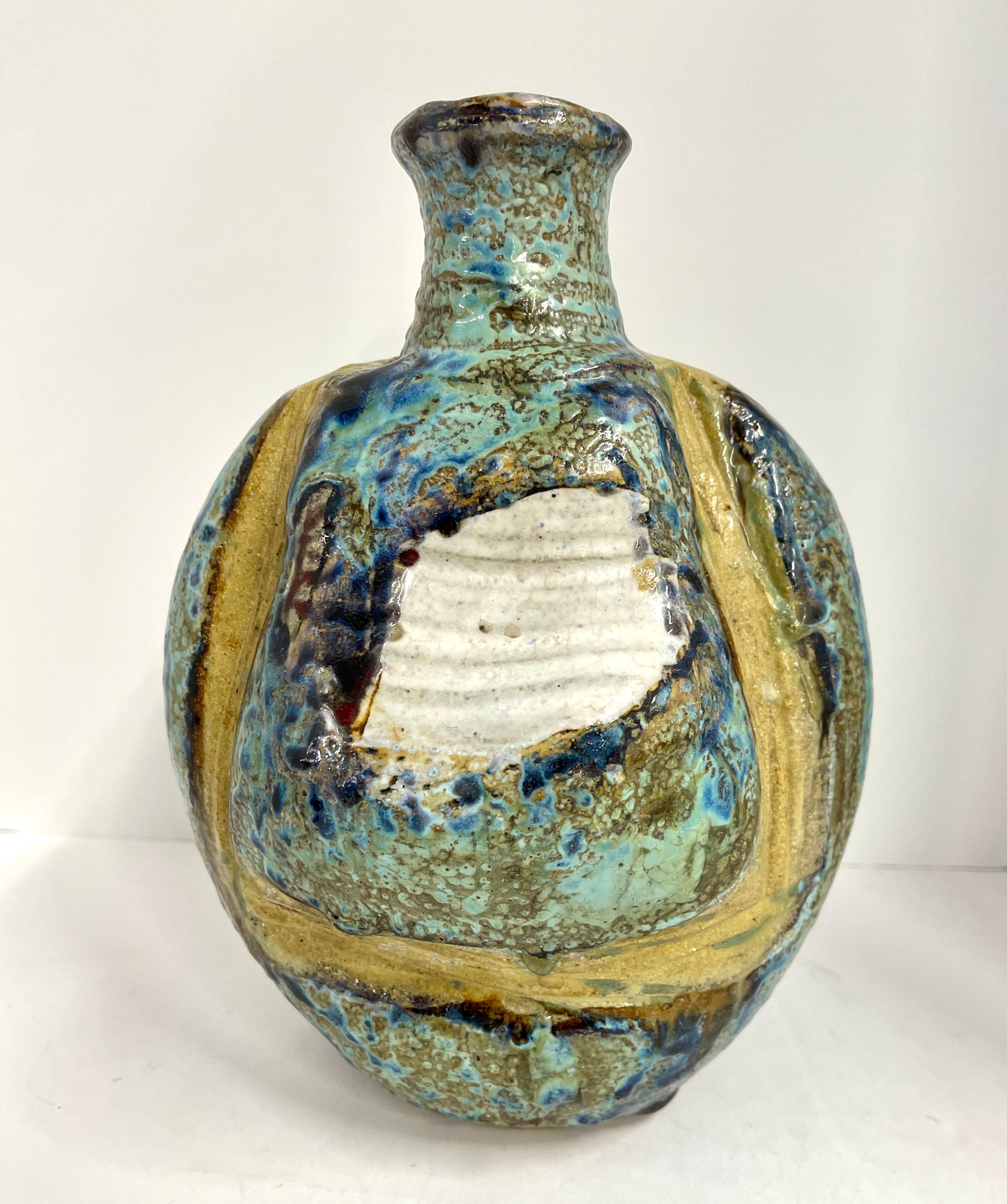 Henry Halem Signed Pottery Vase For Sale 4