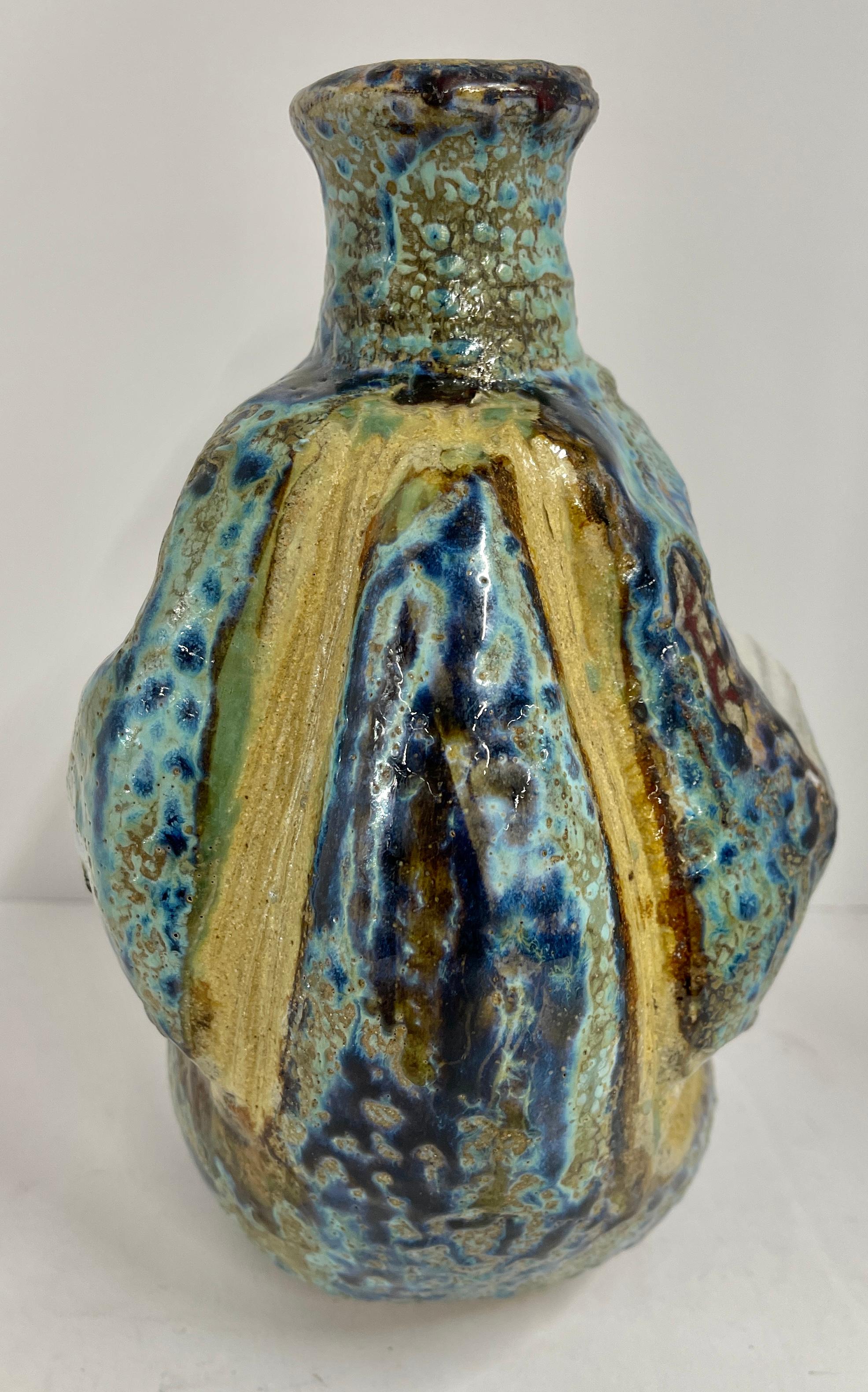 Américain Vase en poterie signé Henry Halem en vente