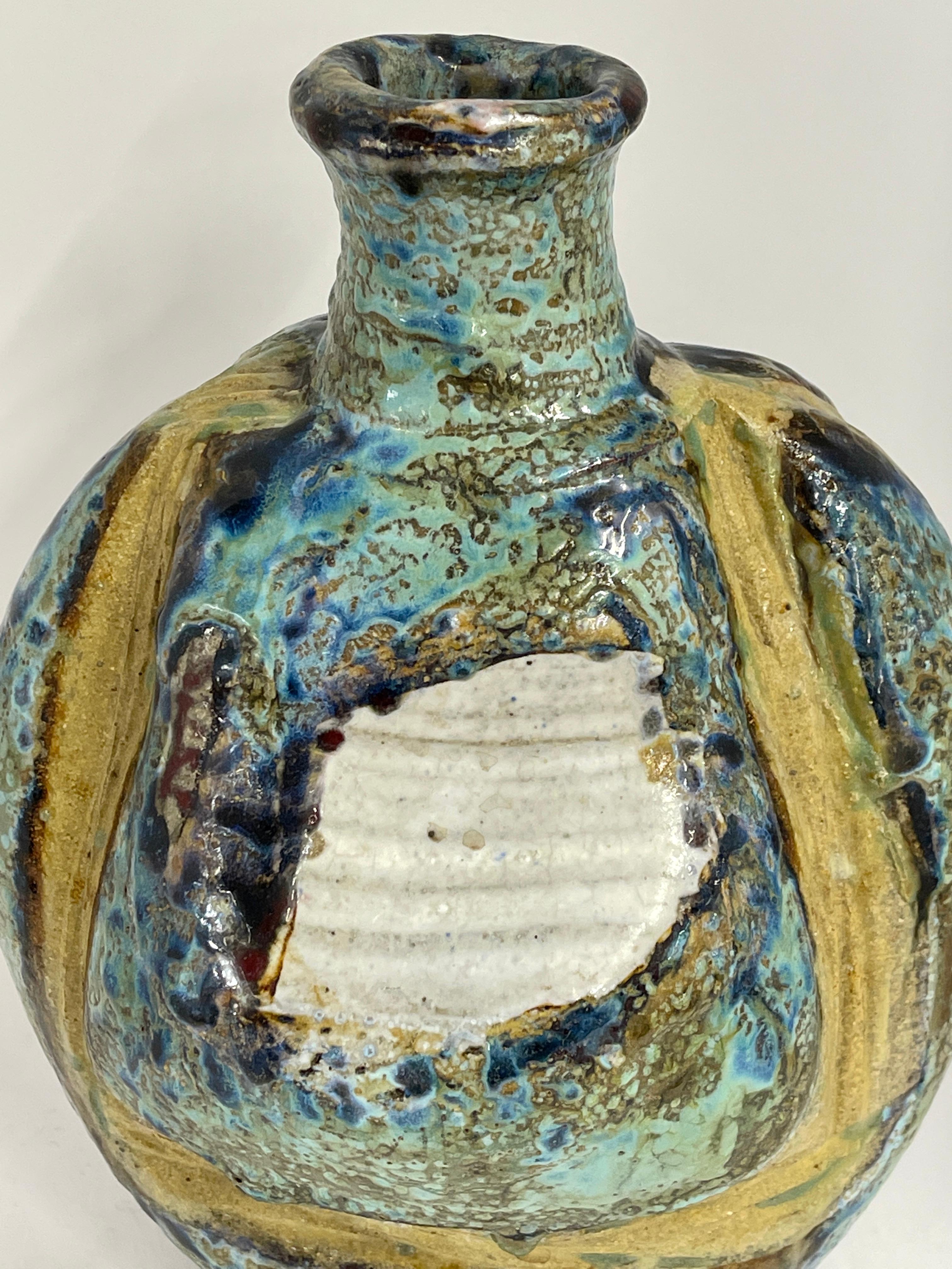 Vase en poterie signé Henry Halem Bon état - En vente à Palm Springs, CA