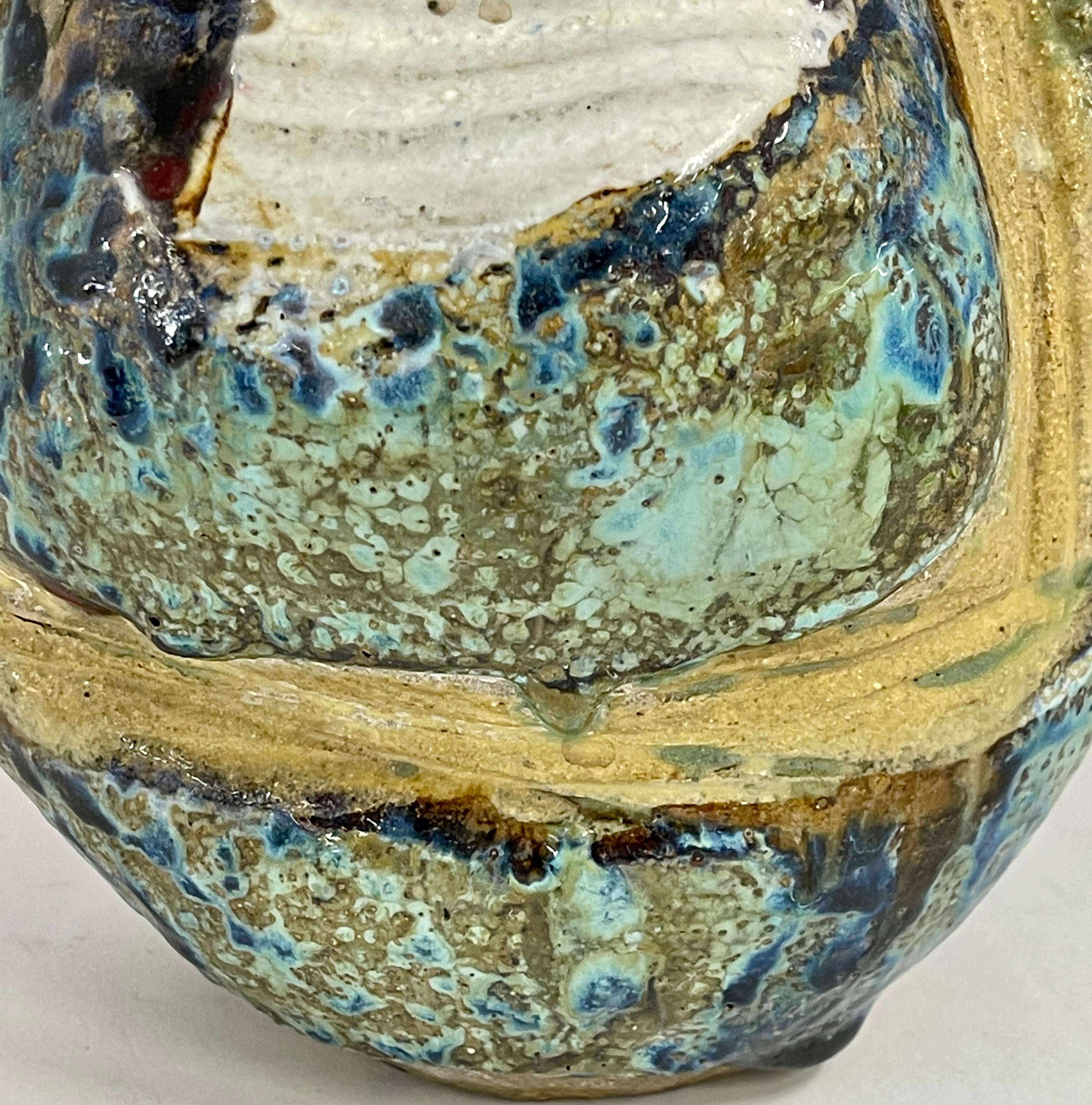 20ième siècle Vase en poterie signé Henry Halem en vente