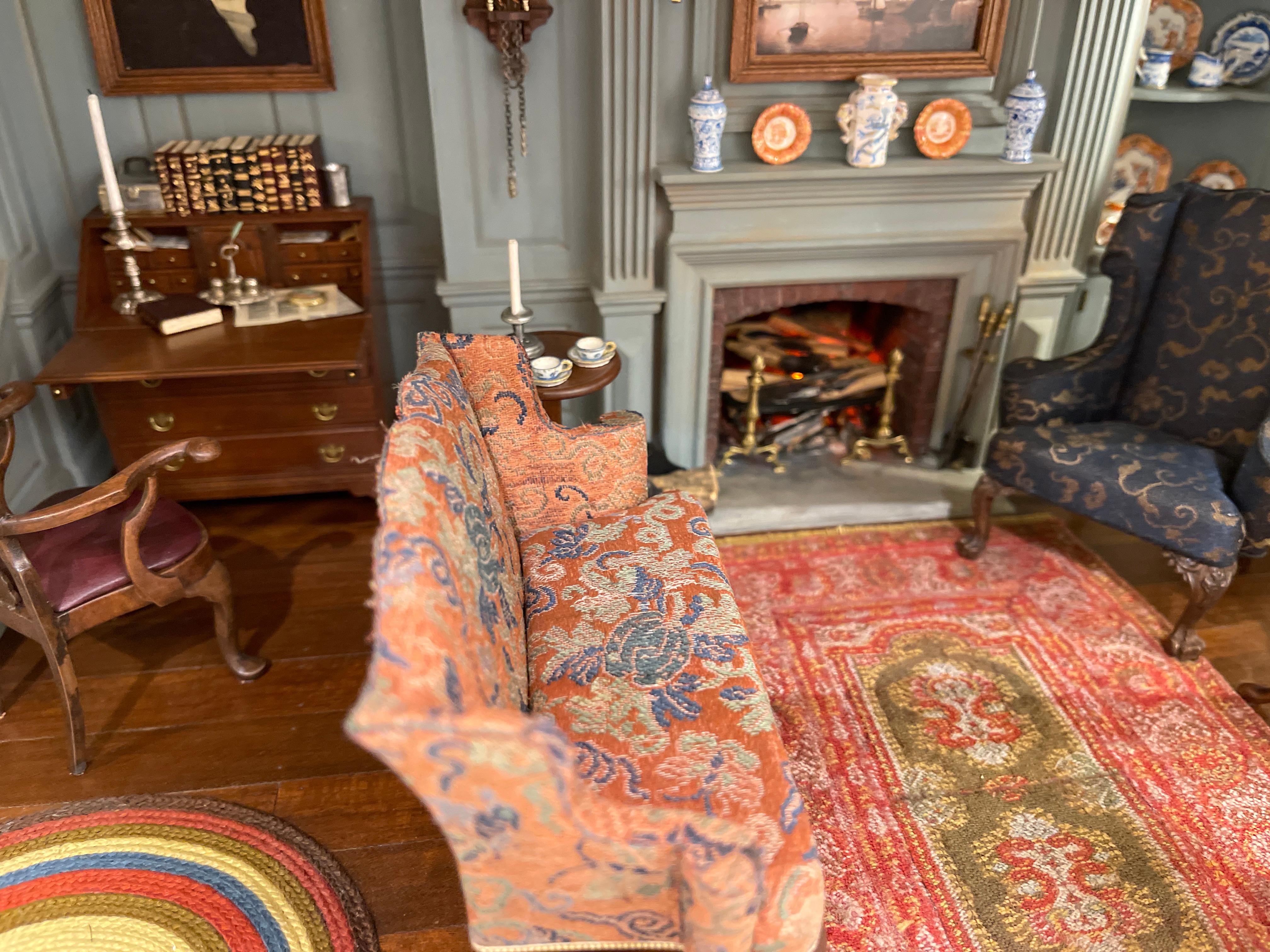 Late Colonial Sitting Room, Boston MA, 1760 - Miniature Room by Kupjack Studios For Sale 4