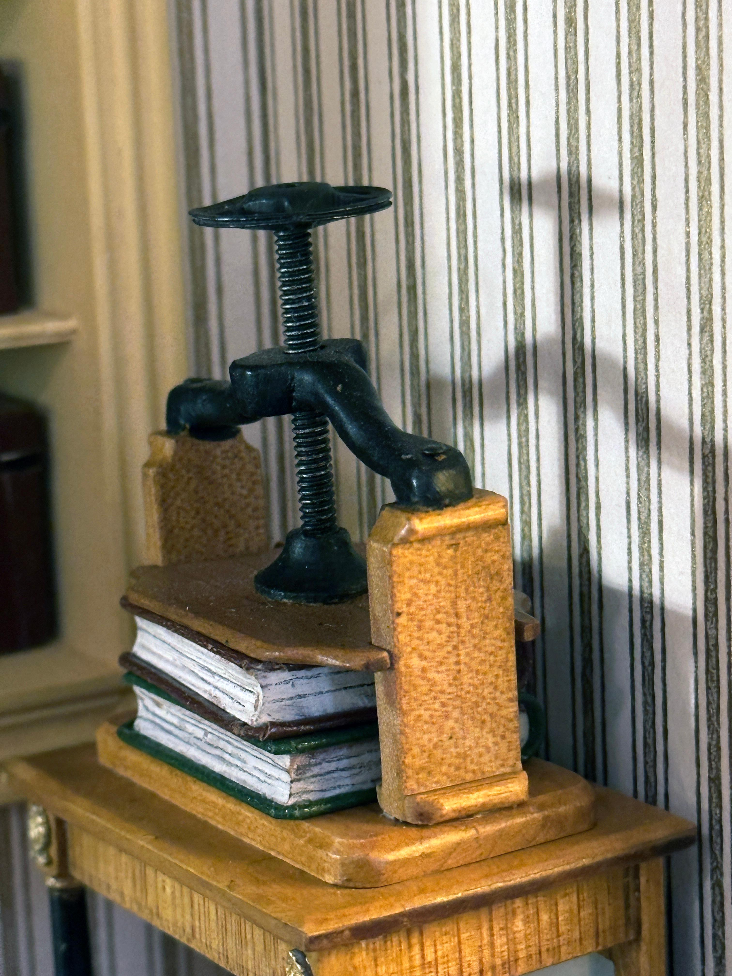 Lawyer's Office Circa 1835 - Kupjack Studios Miniature Room - Contemporary Sculpture by Henry 