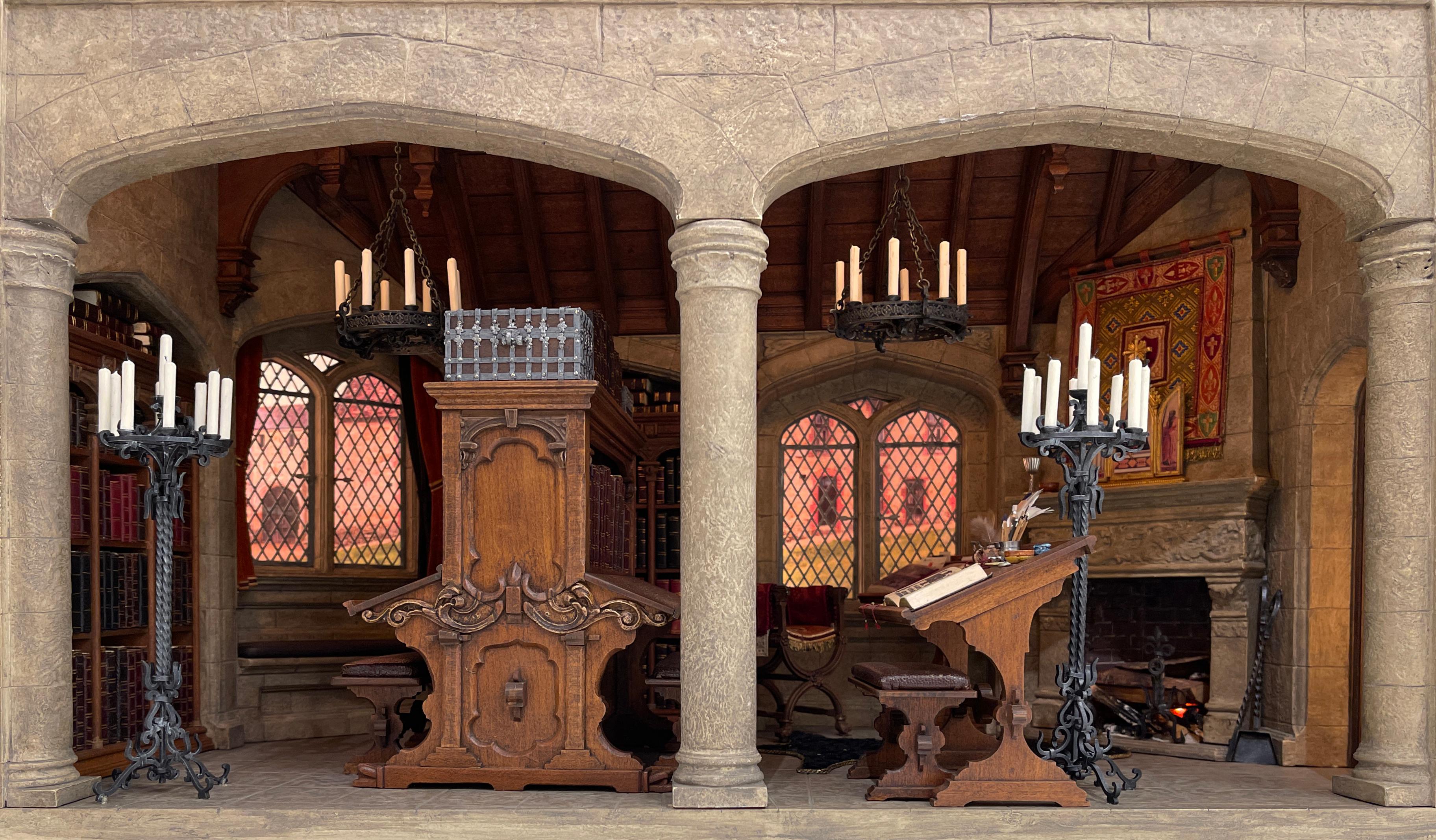 Henry "Hank" Kupjack - Medieval French Charter House Library - Miniature  Room by Kupjack Studios For Sale at 1stDibs