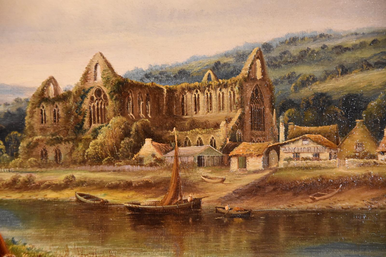 Oil painting by Henry Harris “Tintern Abbey”, 1852-1926. Painter of South-West landscapes. The son of a Cullompton miller, one of 15 boys. Had a studio in Bristol with hIs brother George. Oil on canvas. Signed. 

Dimensions unframed 11 x