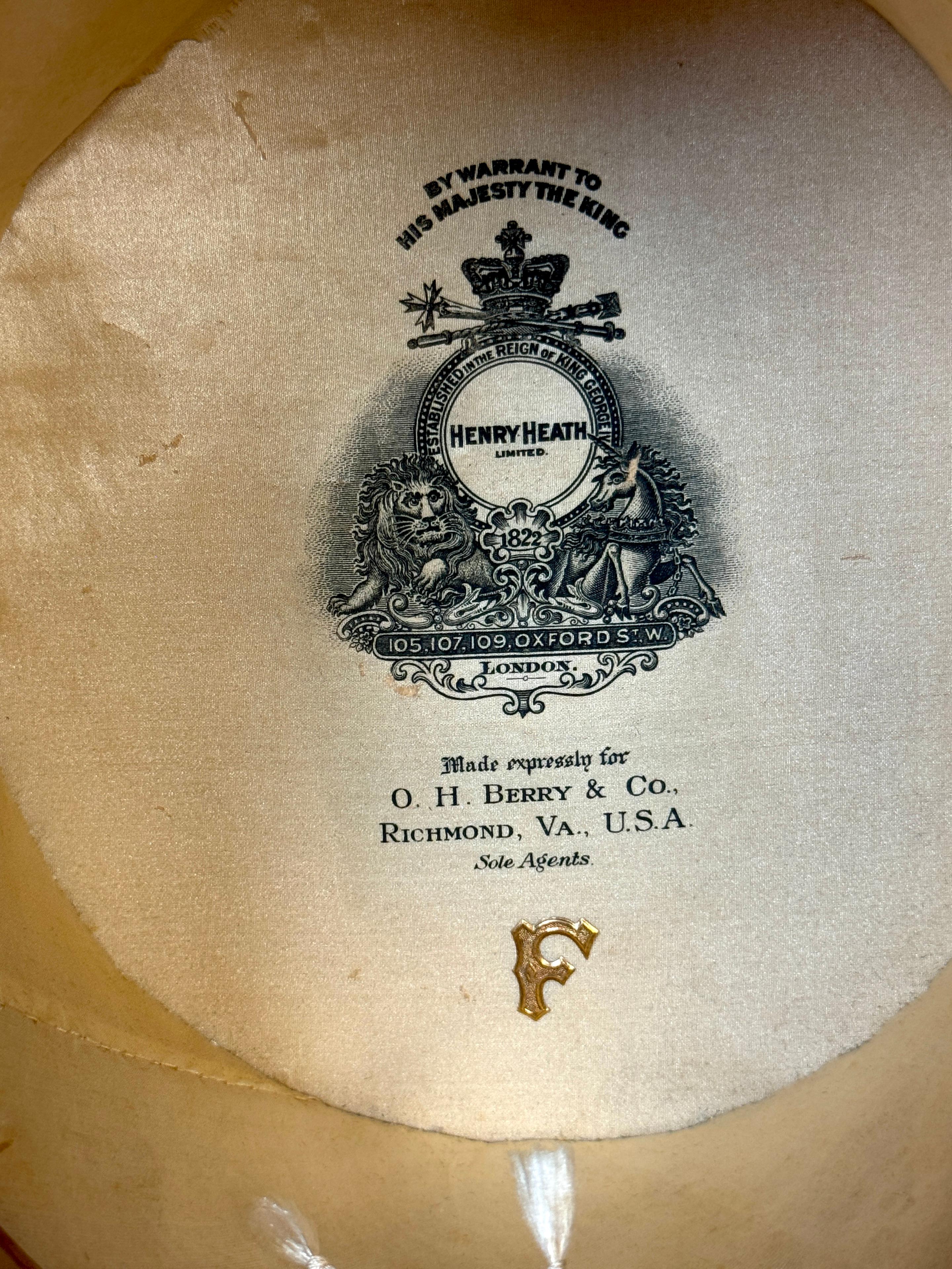 Henry Heath Ltd Silk Top Hat, in Original Box, USA Market, Circa 1900s 3