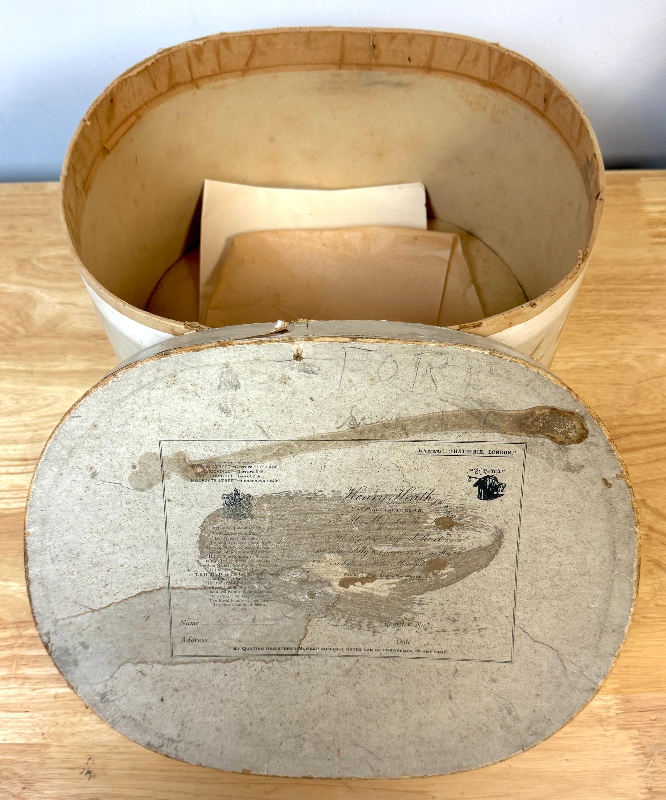 Henry Heath Ltd Silk Top Hat, in Original Box, USA Market, Circa 1900s 9