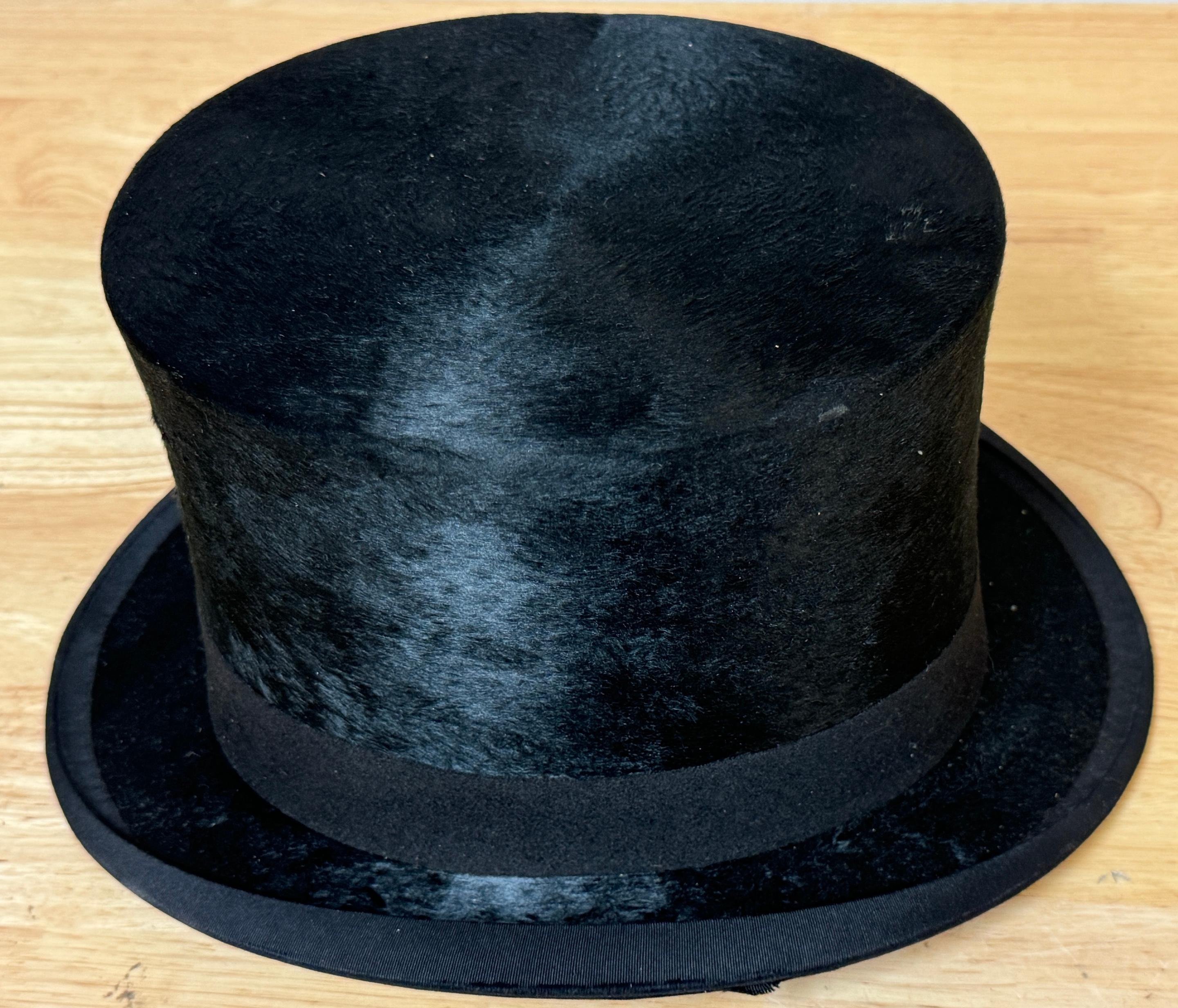 Henry Heath Ltd Silk Top Hat, in Original Box, USA Market, Circa 1900s 1