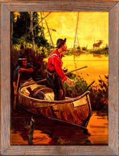 A Tense Moment,  A.B Kimball General Merchandise Calendar Illustration