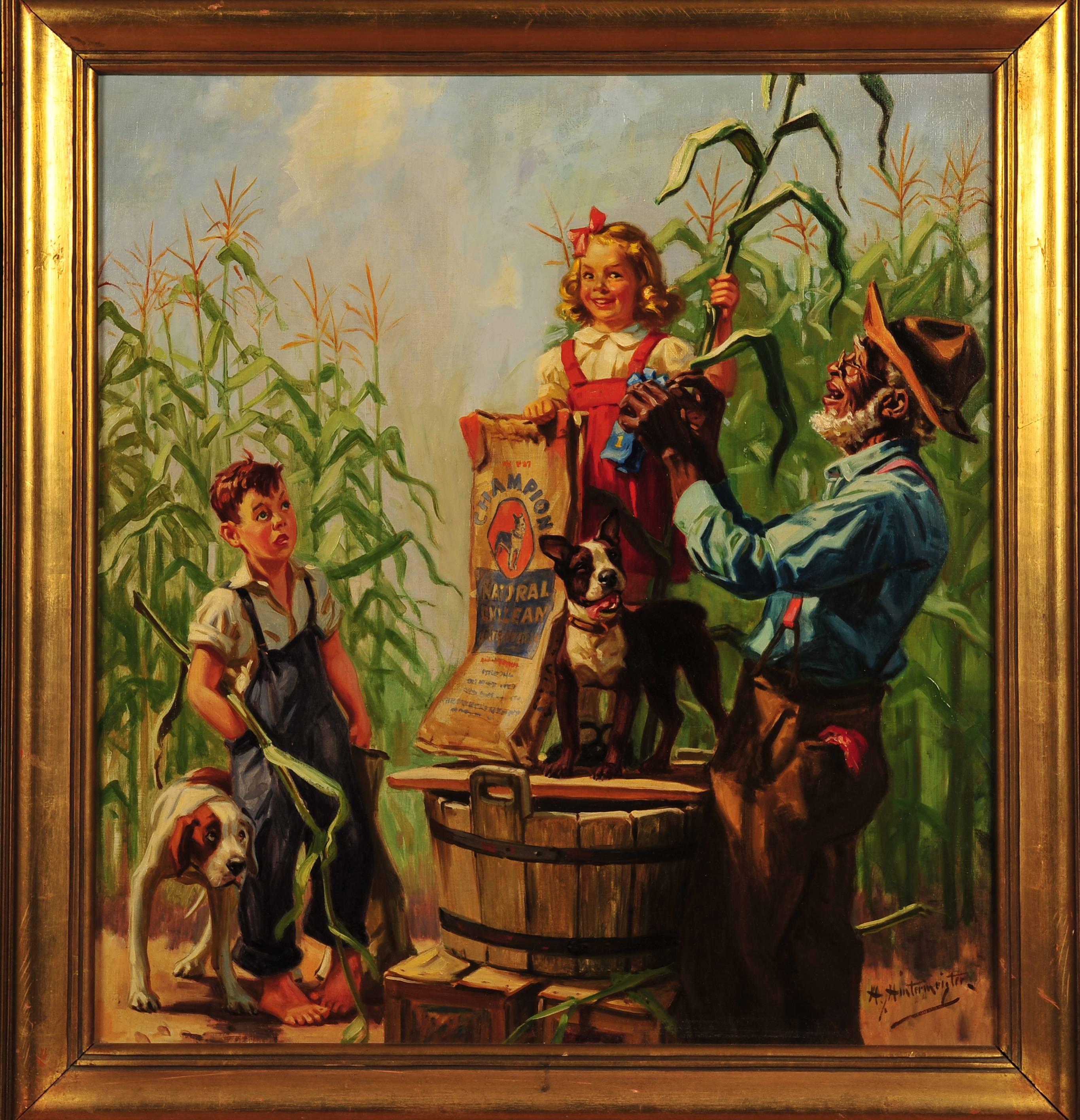 Champion Fertilizer - Painting by Henry Hintermeister