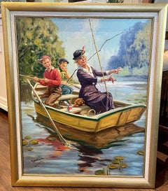 "Grandma's Hooked" Calendar illustration