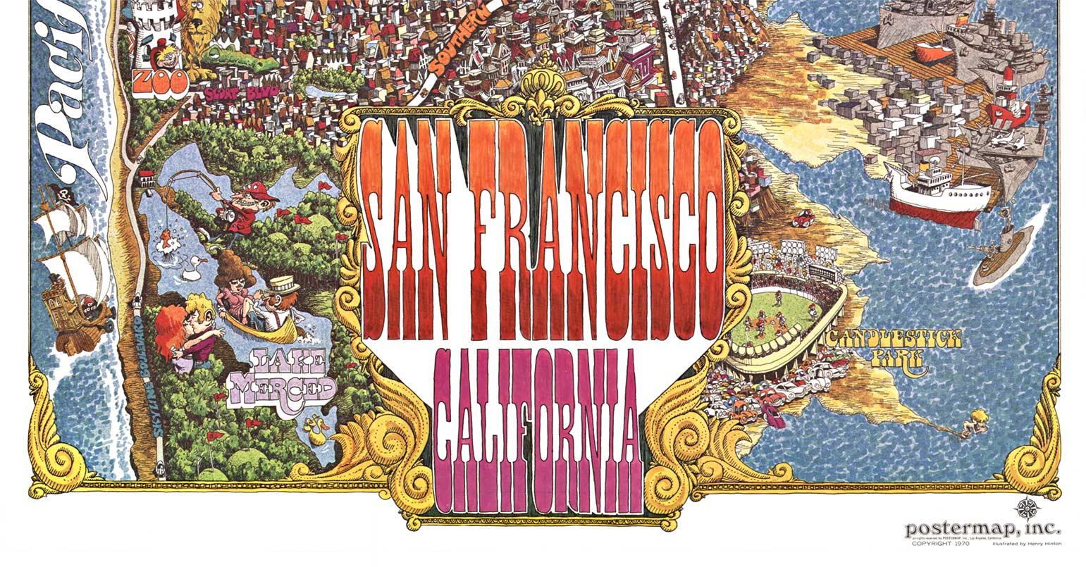 san francisco map poster