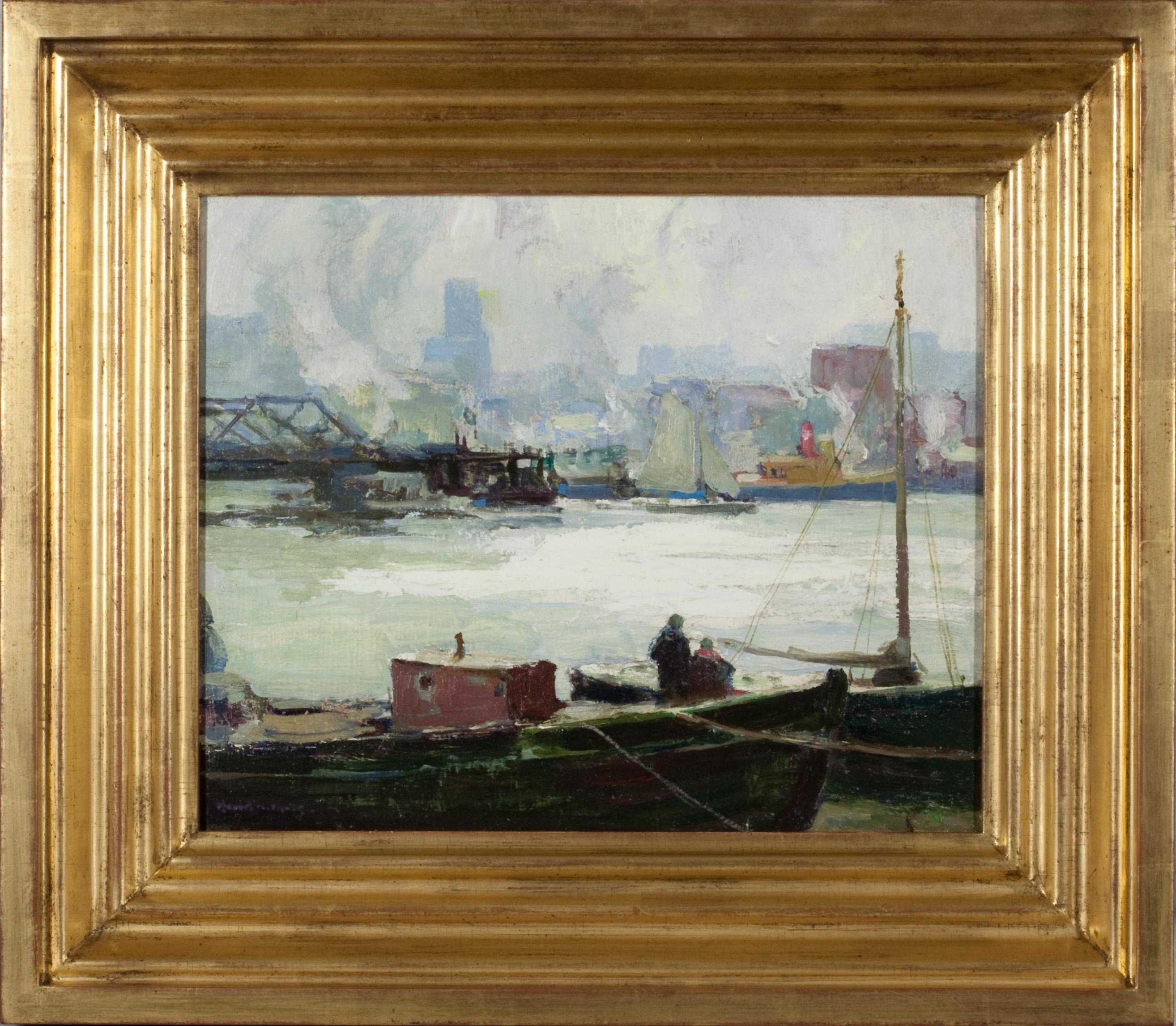 Waterfront - Painting by Henry Hobart Nichols
