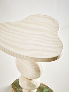 Henry Holland Studio Alto Bronze, Oatmeal and White Ceramic Side Table