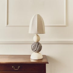 Henry Holland Studio Edison Bi-Colour Brown & White Table Lamp