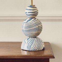 Henry Holland Studio Edison Blue & White Table Lamp