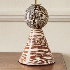 Henry Holland Studio Faraday Bi-Colour Brown & Terracotta Table Lamp