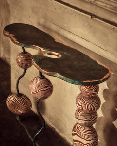 Henry Holland Studio Stratus Bronze and Ceramic Console Table