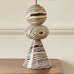 Henry Holland Studio Swan Brown & White Table Lamp